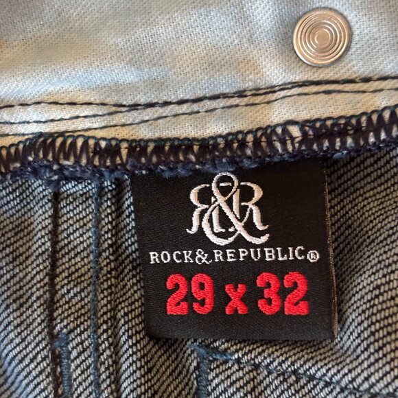 NWT Rock & Republic Sofie Jeans in Lust Blue - Women's Size 29 x 32 Petite - Picture 13 of 15